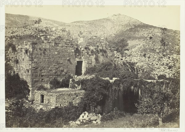 Banias, The Ancient Caesaria, Phillippi, 1857. Creator: Francis Frith.