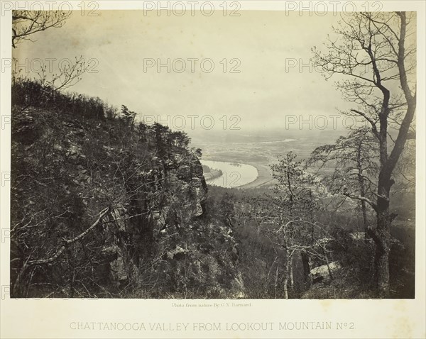 Chattanooga Valley from Lookout Mountain, No. 2, 1864/66. Creator: George N. Barnard.