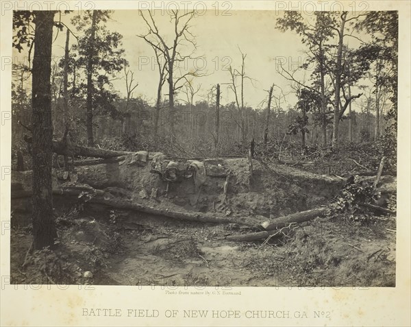 Battle Field of New Hope Church, GA, No. 2, 1866. Creator: George N. Barnard.