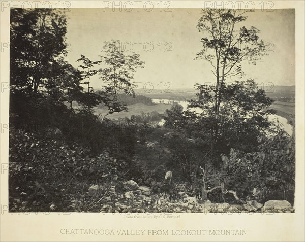 Chattanooga Valley from Lookout Mountain, 1864/66. Creator: George N. Barnard.