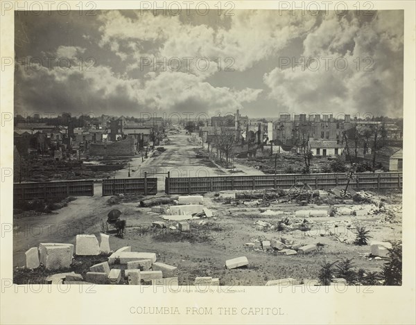 Columbia from the Capitol, 1866. Creator: George N. Barnard.