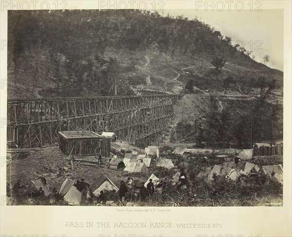 Pass in the Raccoon Range, Whiteside No. 1, 1864. Creator: George N. Barnard.