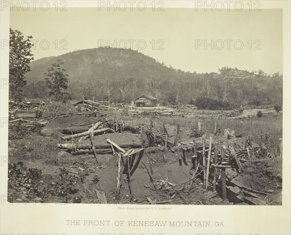 The Front of Kenesaw Mountain, GA, 1866. Creator: George N. Barnard.