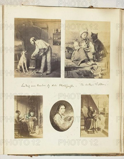 Untitled [page of illustrations], 1855/68.  Creator: Georgina Cowper.