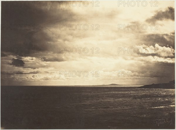 Cloudy Sky, Mediterranean Sea, 1857. Creator: Gustave Le Gray.