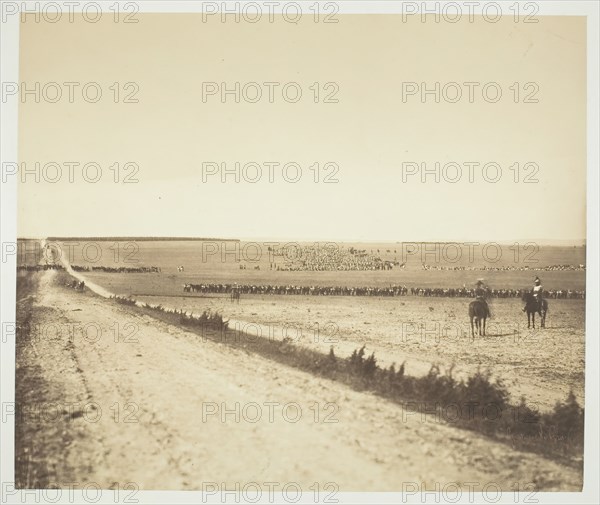 Maneuvers, Camp de Châlons, 1857. Creator: Gustave Le Gray.