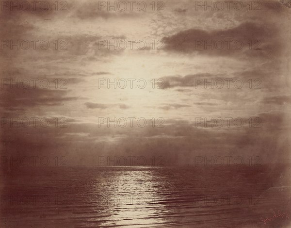 Solar Effect in the Clouds-Ocean, 1856/57. Creator: Gustave Le Gray.