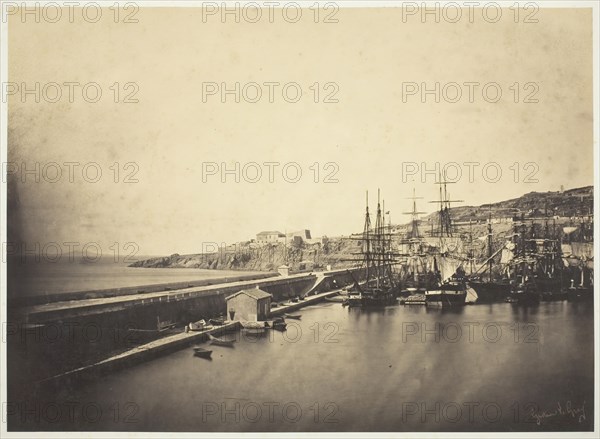 The Jetty at Sète, 1857. Creator: Gustave Le Gray.