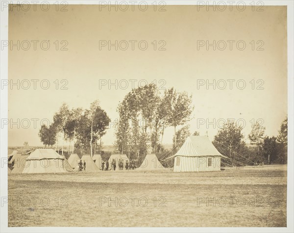 Untitled [officers], 1857.  Creator: Gustave Le Gray.