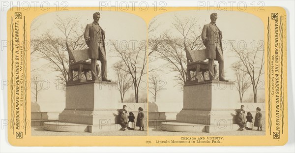 Lincoln Monument in Lincoln Park, 1887/93. Creator: Henry Hamilton Bennett.