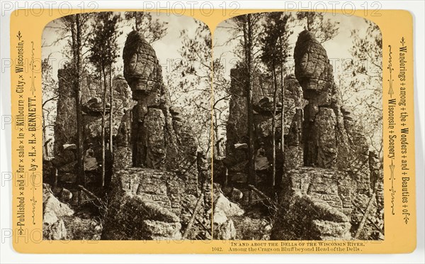 Among the Crags on Bluff beyond Head of the Dells, 1870/1908. Creator: Henry Hamilton Bennett.