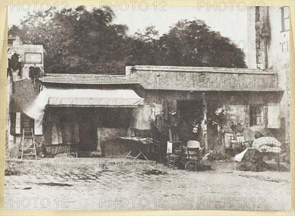 Brocanteurs rue de Rocher, 1842/50, printed 1965. Creator: Hippolyte Bayard.