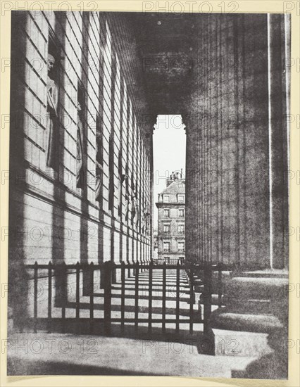 Colonnade de l'église de la Madeleine, 1842/50, printed 1965. Creator: Hippolyte Bayard.