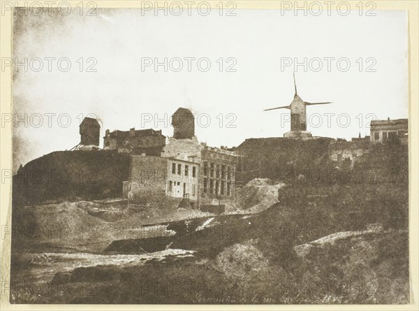 Moulins de Montmartre, possibly 1842/50, printed 1965. Creator: Hippolyte Bayard.