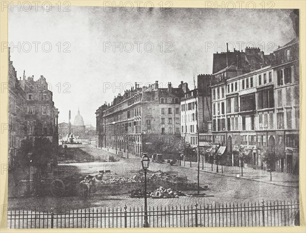 Rue Royale et Restes des Barricades de 1848, 1848, printed 1965. Creator: Hippolyte Bayard.