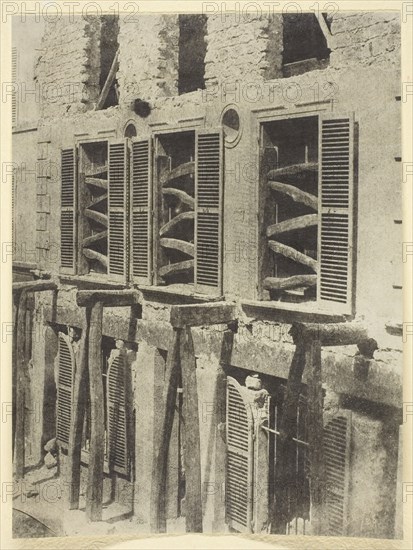 Vieille Maison en Restauration, 1842/50, printed 1965. Creator: Hippolyte Bayard.