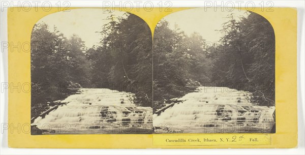 Cascadilla Creek, Ithaca, N.Y. 2nd Fall, 1860/65. Creator: J. C. Burritt.