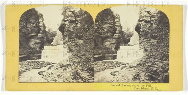 Enfield Ravine, above the Fall. Near Ithaca, N.Y., 1860/65. Creator: J. C. Burritt.