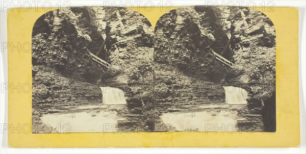 Freer Glen at Watkins Central View 10- Glen, 1860/65. Creator: J. C. Burritt.