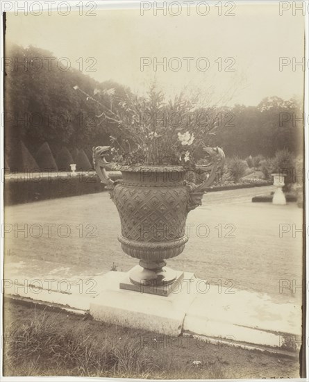Versailles, Vase par Ballin, 1902. Creator: Eugene Atget.