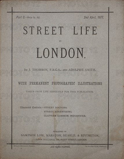 Street Life in London, c. 1875. Creator: John Thomson.