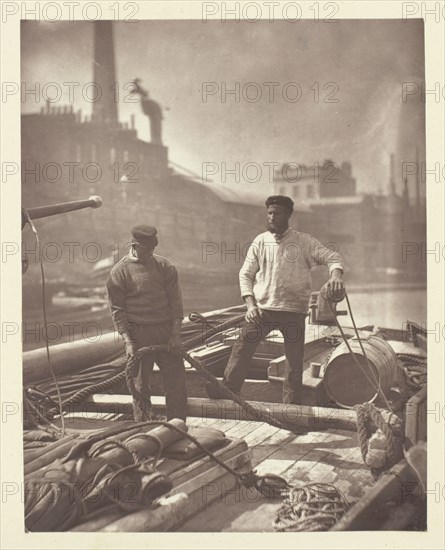 Workers on the "Silent Highway", 1881. Creator: John Thomson.