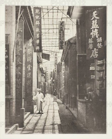 Physic Street, Canton, c. 1868. Creator: John Thomson.