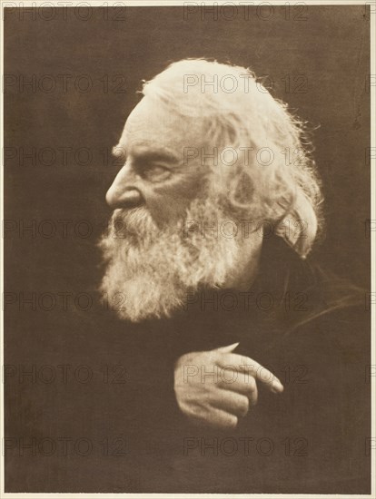 Henry Wadsworth Longfellow, 1868, printed 1875. Creator: Julia Margaret Cameron.