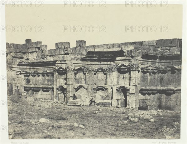 Baalbeck, Intérieur De L'Enceinte Des Temples Du Soleil Et De Jupiter; Syrie, 1849/51, printed 1852. Creator: Maxime du Camp.