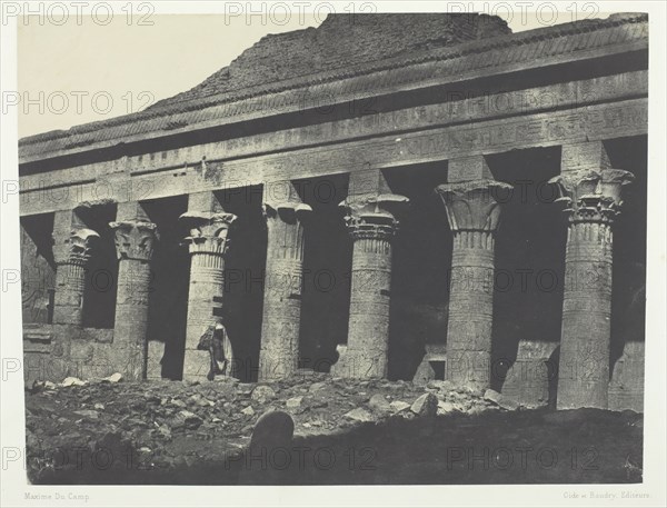 Grand Temple d'Isis à Philoe, Galerie Orientale; Nubie, 1849/51, printed 1852. Creator: Maxime du Camp.