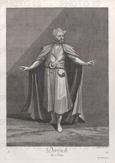 Dervich, des Indes, 1714-15. Creator: Unknown.