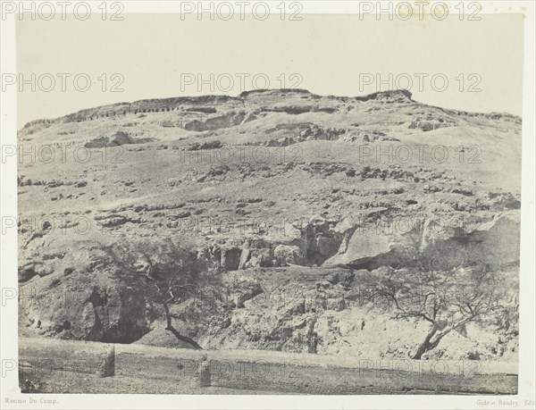 Nécropole de l'Ancienne Lycopolis, Haute-Egypte, 1849/51, printed 1852. Creator: Maxime du Camp.