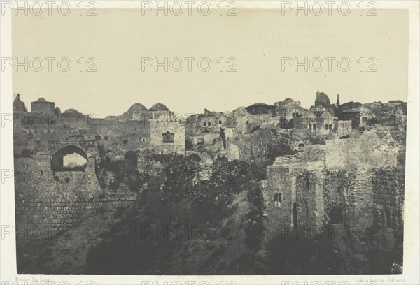 Quartier Occidental, Jérusalem; Palestine, 1849/51, printed 1852. Creator: Maxime du Camp.