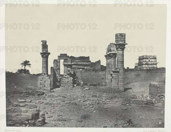 Temple d'Hermontis, Haute-Egypte, 1849/51, printed 1852. Creator: Maxime du Camp.