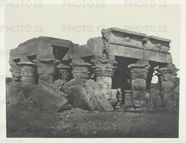 Temple d'Ombos, Haute-Egypte, 1849/51, printed 1852. Creator: Maxime du Camp.
