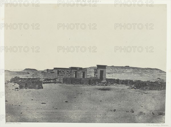 Temple et Village de Débôd, Parembole de l'Itinéraire d'Antonin; Nubie, 1849/51, printed 1852. Creator: Maxime du Camp.