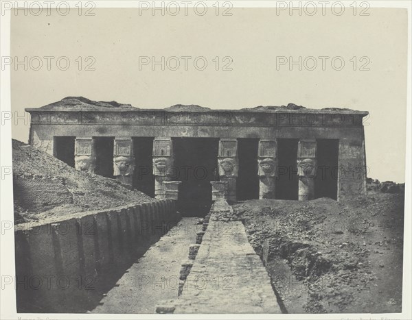 Vue Générale, Grand Temple de Dendérah (Teutyres), Haute-Egypte, 1849/51, printed 1852. Creator: Maxime du Camp.