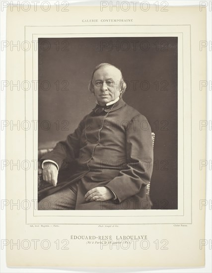 Edouard-René Laboulaye, 1853/79. Creator: Nadar.