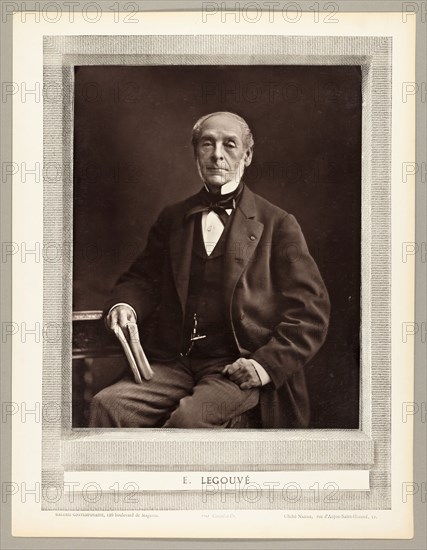 Ernest Legouvé, 1853/76. Creator: Nadar.