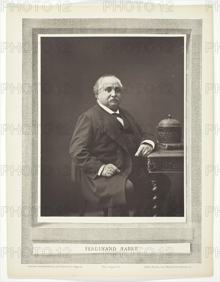 Ferdinand Fabre, 1853/76. Creator: Nadar.