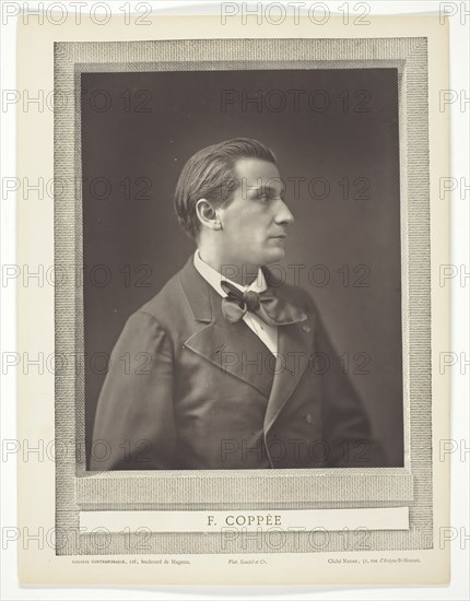 François Coppée (French poet and novelist, 1842-1908), c. 1876. Creator: Nadar.