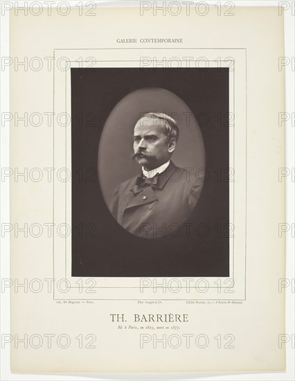 Theodore Barrière, c. 1853/73. Creator: Nadar.
