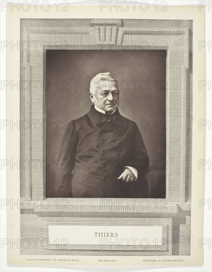 Thiers, c. 1870. Creator: Nadar.