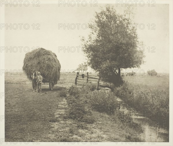 In the Haysel (Norfolk), c. 1883/87, printed 1888. Creator: Peter Henry Emerson.