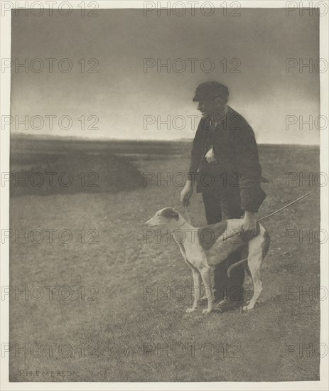 The Poacher - A Hare in View, (Suffolk), c. 1883/87, printed 1888. Creator: Peter Henry Emerson.