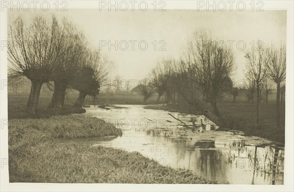 A Backwater on the Lea, 1880s. Creator: Peter Henry Emerson.