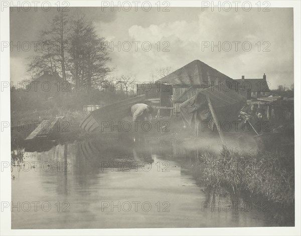 A Norfolk Boat-Yard, 1886. Creator: Peter Henry Emerson.