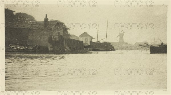 Bound for the North River, 1887. Creator: Peter Henry Emerson.