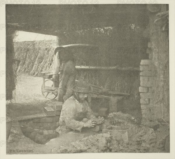 Brickmaking (Norfolk), c. 1883/87, printed 1888. Creator: Peter Henry Emerson.