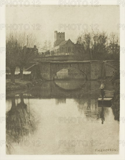 Broxbourne Church, 1880s. Creator: Peter Henry Emerson.